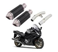 Enlace Medio De Escape Motocicleta para Yamaha FJR 1300 FJR1300 2001-2022 Silenciadores De Extremo De Escape De Motocicleta Motocicleta Modificar Silenciador Tubo Medio(Type 4)