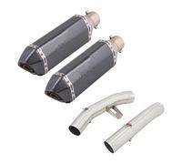 Enlace Medio De Escape Motocicleta para Yamaha FJR 1300 FJR1300 2001-2022 Silenciadores De Extremo De Escape De Motocicleta Motocicleta Modificar Silenciador Tubo Medio(Type 9)