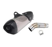 Enlace Medio Escape para Suz&uki GSX-S 750 BK750 GSR750 GSXS750 GSX S750 2018-2022 Silenciador Tubo Conexión Intermedia Escape Motocicleta Silenciadores Extremo Tubo Intermedio(1)