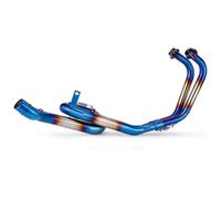 Enlace Medio Escape para Yamaha R25 R3 MT03 MT-03 2014-2021 Silenciador De Tubo De Enlace Delantero De Escape De Motocicleta Silenciadores De Extremo De Motocicleta Tubo Intermedio(Azul)