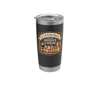 Enlatado porque el asesinato está mal divertido canner broma caída Vaso térmico de acero inoxidable de doble pared