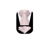 Enlision Corbatas Rosa Claro Hombre Modernas Conjunto Corbata y Pañuelo Corbatas Elegante Clásica Boda Fiesta Business