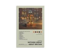 ENLLVKCBR Póster de música Nothing Great About Britain, pintura decorativa, lienzo, póster de pared e imagen artística moderna para decoración de dormitorio familiar, 08 x 12 pulgadas (20 x 30 cm)