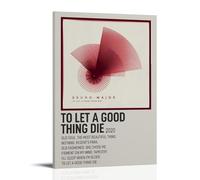 ENLLVKCBR Póster decorativo con texto en inglés "To Let A Good Thing Die Music" para pared e impresión artística moderna para dormitorio familiar, 30 x 45 cm