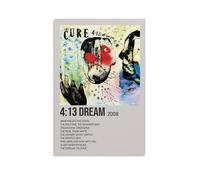 ENLLVKCBR Póster musical de Dream By The Cure 4:13, pintura decorativa, lienzo, póster de pared e impresión artística moderna para decoración de dormitorio familiar, pósteres de 50 x 75 cm