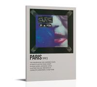 ENLLVKCBR Póster musical de Paris By The Cure con pintura decorativa en lienzo para pared e imagen artística moderna para decoración de dormitorio familiar, 12 x 18 pulgadas (30 x 45 cm)