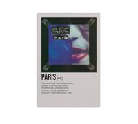 ENLLVKCBR Póster musical de Paris By The Cure con pintura decorativa en lienzo para pared e imagen artística moderna para decoración de dormitorio familiar, 60 x 90 cm