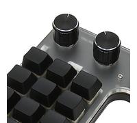 Enlybee 12 Key 3 Knob Custom Mechanical Keyboard, Red Switch, Design, Ergonomic Comfort, Multi OS Compatibility, for Gaming and Office Work (Wireless BT(Inbuilt Battery Included))