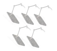 Enlybee 5 Pack Adjustable Transparent Action Figure Stands, Sturdy Plastic Multi Functional Display Stands for Anime Dolls and Model Support