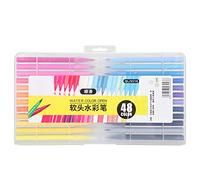 Enlybee Pensas sin acuarela lavables, punta de cepillo suave con control preciso, colores vibrantes para todos los niveles de habilidad, secado rápido y portátil, ideal para pinturas de (48 Colors)