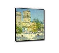 Enmarcado "Calle del Gran Capitán, Córdoba" Famoso Reproducciones Impresión en Lienzo Cuadros de paisajes urbanos Para Decoración de Pared de Salón 70x91cm Negro Enmarcado