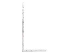 Enmarcado en forma de L Cuadrado Acero inoxidable 90 grados Regla cuadrada en ángulo recto Herramienta cuadrada de medición de metal cuadrado de carpintero(500 mm * 250 mm)