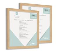 Enmarkalia Set de 2 Marcos 30 x 30 cm - color Madera X2 Uds.