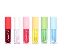 EnMart 6 Piezas Lip Oil, Professional Makeup, Aceite Labial, Hydra Lipgloss, Brillo de Labios Voluminizador para Brillante Hidratante, Elimina Arrugas, Acabado No Pegajoso