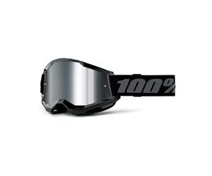 Enmascarar 100% Strata 2 Junior Black - Lente A Espejo Plata