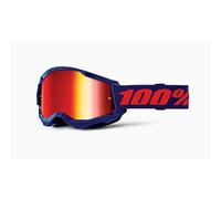 Enmascarar 100% Strata 2 Navy - Lente A Espejo Rojo