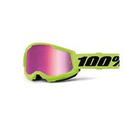 Enmascarar 100% Strata 2 Neón Yellow - Lente A Espejo Rosa