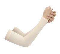 ENmrfvkz Mangas refrescantes para el verano, Mangas de brazo Multicolor Unisex Al aire libre ion Enfriamiento Primavera Verano(Beige)