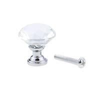 ENmrfvkz Pomos de cerámica para cajones de armarios, Perillas De Cajón Cristal Plata/Oro 20/25mm 5/10pzs(Silver-25mm,10Pcs)
