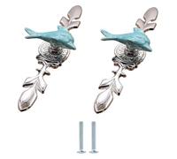 ENmrfvkz Pomos de cerámica para cajones de armarios, Perillas redondas de cerámica aleación zinc con un solo orificio, multicolor, 2 piezas for cajones y gabinetes(Dolphin-)