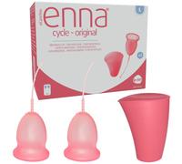 enna cycle original - 2 Copas Menstruales Y Caja Esterilizadora, TALLA L