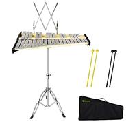 ENNBOM 32 Note Natural Glockenspiel Kit xilófono con soporte ajustable Juego de instrumentos de percusión profesional (32 notas)