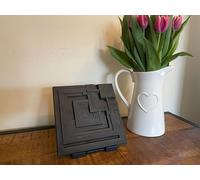 Ennis House - Azulejo de hormigón (tamaño grande), color blanco