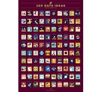 Enno Vatti 100 Dates Scratch Off Poster - Póster para rascar con 100 citas - Lista de deseos para parejas - Idea de regalo para el Día de San Valentín (42 x 59,4 cm)