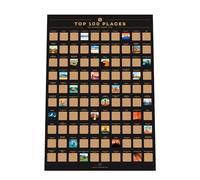 Enno Vatti Póster para rascar con 100 lugares - Los mejores destinos de viaje Lista de deseos (42 x 59,4 cm)