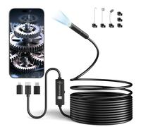 Ennovor Camara Endoscopica con Luz, Endoscopio Camara de Inspeccion 7,9 mm HD 1920P, 8 Luces LED, Cámara Impermeable IP67, sin WiFi, para Android & iOS, para Autos | Tuberías | Máquinas (5 m)