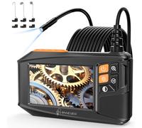 Ennovor Cámara Endoscópica con Pantalla IPS 4.3" 1920P HD, Endoscopio Camara de Inspeccion Impermeable IP67 con 8 Luces LED Cable Semi-Rígido 5M, Camara Inspeccion para Tuberías, Automóviles, Hogar
