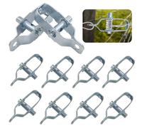 Ennoxwi 12 Pcs Tensores De Alambre 89 Mm Tensor Cuerda Tendedero Para Huertos Frutales Granjas Vallas, Jardin Entre