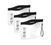 ENNSOO Bolsa de maquillaje transparente, bolsas de aseo de viaje a prueba de agua para mujeres y hombres, artículos de tocador portátiles de tamaño de viaje, se puede utilizar para guardar cosméticos