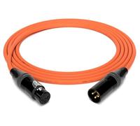 enoaudio Mogami 2534 - Cable de micrófono simétrico para Quad Professionel Studio, Neutrik Gold XLR hembra, XLR macho, alta fidelidad, naranja, 5,0 m