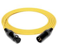 enoaudio Mogami 2534 - Cable de micrófono simétrico para Quad Professionel Studio, Neutrik Gold XLR hembra, XLR macho, alta fidelidad, amarillo, 10 m