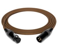 enoaudio Mogami 2534 - Cable de micrófono simétrico para Quad Professionel Studio, Neutrik Gold XLR hembra, XLR macho, alta fidelidad, marrón, 5 m