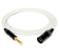 enoaudio Mogami 2534 - Cable simétrico para Quad Professionel Studio, Neutrik Gold 6,3 mm, conector TRS macho XLR, alta fidelidad, blanco, 1,0 m