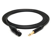 enoaudio Mogami 2534 Quad profesional Cable no-balanceado | Neutrik 6,3mm TS - XLR hembra | HiFi - 3,0 m