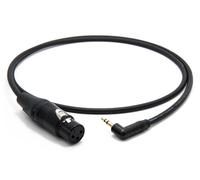 enoaudio Mogami 2893 Quad Cámara micrófono Cable | Neutrik 3,5mm L Angle - XLR hembra - 55 cm