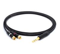 enoaudio Mogami 3106 micrófono estéreo Y-Cable | Neutrik 6,3mm TRS - Neutrik RCA (L,R) | HiFi - 1,0 m