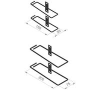 Enoc System TFBS S-S Cable basket kit - Accesorio de rack (Cable basket kit, Negro, Acero, 150 mm, 58 mm, 50 mm)