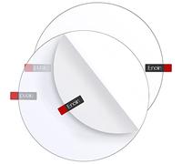 Enoin 2 láminas redondas de 25,6 cm de grosor, de acrílico, plexiglás y acrílico, de 20,5 cm de grosor, panel transparente para vidrio, proyecto de bricolaje, marco de fotos, pinturas, arte y manualidades