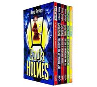 Enola Holmes Mystery Series 6 Books Collection Set Nancy Springer (The Case of the Missing Marquess, Left-Handed Lady, Bizarre Bouquets, Peculiar Pink Fan, Cryptic Crinoline, Gypsy Goodbye)