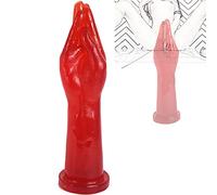 Enorme Consolador Realista Big Dilos Consolador Anal Didlos Grandes con Ventosa Fuerte XXL Consoladores de Puño en la Mano Tapón Anal Gigante Estimulación de Próstata Punto G Juguete(Rot)