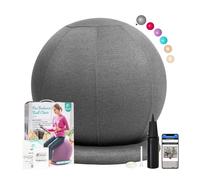 ENOVI ProfiBalance,Balón de asiento ergonómico para oficina, con fundas para sillas, base de anillo de estabilidad, para oficina y hogar, mejora el equilibrio, 65 cm, FG