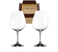 ENOVINOS THE WINE BRAND Pack 2 Copas Modelo Pinot Noir - x2 Copa Vino Tinto Cristal Fino Restaurante New World referencia 6416/16 - Mejor Selección