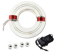 Enpvneer Acelerador Electromagnético de Anillo, Ciclotrón Electromagnético DIY, Acelerador Circular de 2 Bobinas DIY, Equipo de Experimentos Científicos, Modelo de Material Didáctico de Física