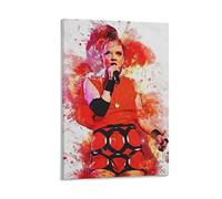 ENQIAOZHANG Lienzo De Impresión 60x90cm Smudge of Shirley Manson Canvas Poster Wall Art Decor Print Picture Paintings for Living Room Bedroom Decoration Senza Cornice