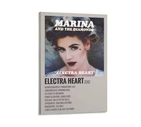 ENQIAOZHANG Lienzos De Fotos 30x50cm Electra Heart Album Cover 202s Decorative Canvas Wall Art Soggiorno Poster Camera da letto Senza Cornice