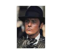 ENQIAOZHANG Pintura De La Lona 50x70cm Alain Delon Tela decorativa Wall Art Soggiorno Poster Camera da letto Senza Cornice